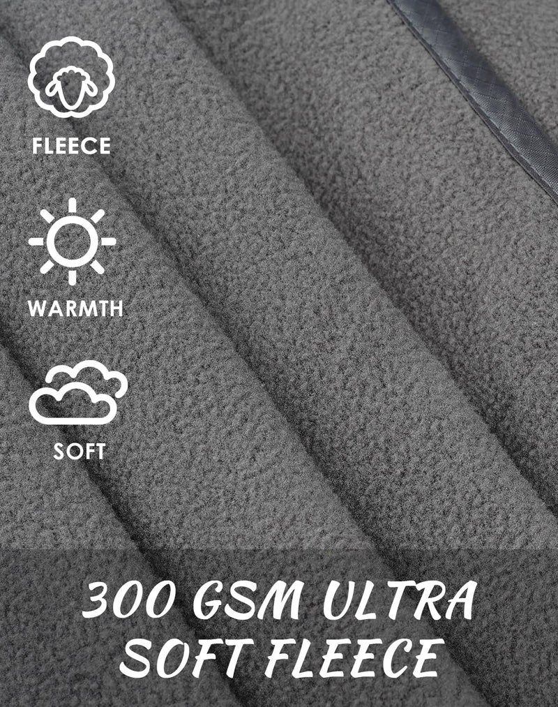 DUKUSEEK Waterproof Blanket Outdoor, Hooded Blanket Poncho - Large (79x56), Portable, Windproof Fleece Blankets for Cold Weather Camping, Picnic, Sports, Boat, Dogs, Festivals, Car, Emergencyâ€¦ - Image 5